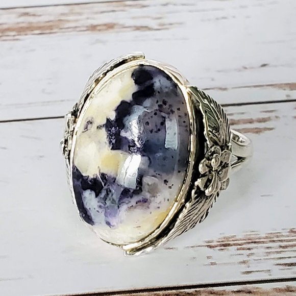 The Girl With Kaleidoscope Eyes Jewelry - Artisan Tiffany Stone Ring